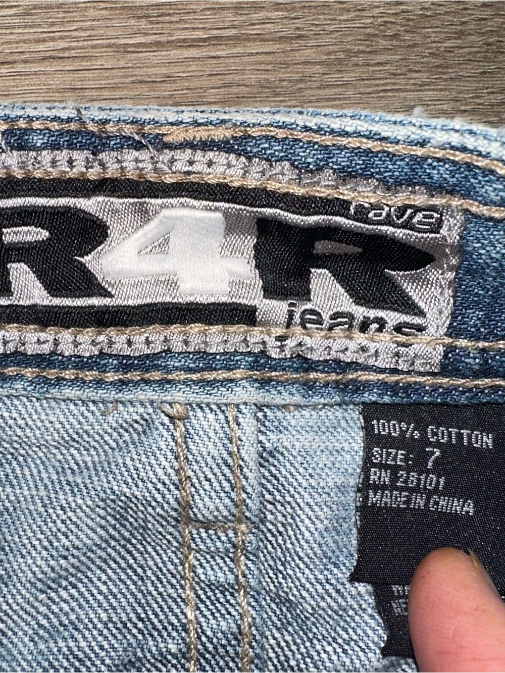 Y2K Embroidered Distressed Denim Mini Skirt - Picture 2 of 9